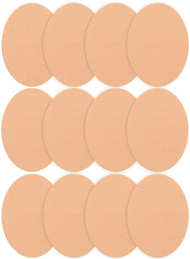 Ymapinc مجموعة إسفنجات مكياج دائرية من Ymapinc، 12 قطعة، لكريم الأساس، وسادات إسفنجية دائرية للوجه، إسفنجة بودرة، إسفنجة خافي العيوب، إسفنجات تجميلية للبودرة المضغوطة، للاستخدام الجاف والرطب - Image 1